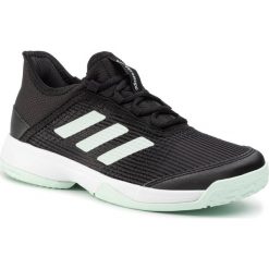 Buty adidas - adizero Club K EH1106 Cblack/Dshgrn/Ftwwht. Czarne buty sportowe damskie Adidas, bez wzorów, ze skóry ekologicznej, sportowe, tenisowe. W wyprzedaży za 129,00 zł.