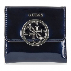 Guess Portfel Damski Ciemnoniebieski. Czarne portfele damskie Guess, z aplikacjami. Za 209,00 zł.