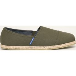 Jack & Jones - Espadryle. Zielone espadryle męskie Jack & Jones, bez wzorów, z gumy. W wyprzedaży za 99,90 zł.
