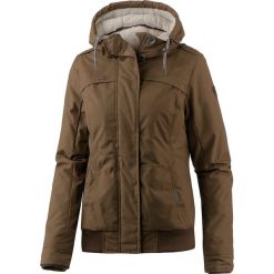 Kurtka przejściowa w kolorze brązowym. Pomarańczowe kurtki damskie Street & Sports Wear, xs, z aplikacjami, ze skóry, bez kaptura. W wyprzedaży za 257,95 zł.