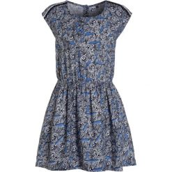 Sukienki dziewczęce z falbanami: 3 Pommes KID BLUE LOVE DRESS SHORT SLEEVES Sukienka koszulowa marine