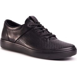 Półbuty ECCO - Soft 7 M 47012401001 Black 1. Czarne półbuty męskie ecco, na co dzień, bez wzorów, ze skóry, bez zapięcia. W wyprzedaży za 459,00 zł.
