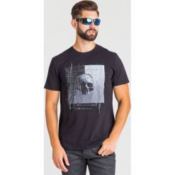 T-SHIRT Just Cavalli. Czarne t-shirty męskie Just Cavalli, s, z nadrukiem, z bawełny, z okrągłym kołnierzem. Za 789,00 zł.