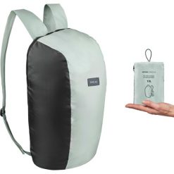 Plecak kompaktowy trekkingowy podróżny 10 L | TRAVEL 100. Niebieskie plecaki męskie FORCLAZ, bez wzorów, z poliesteru. Za 9,99 zł.