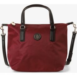 Tommy Hilfiger - Damska torba shopper – Poppy Small Tote Solid, czerwony. Czerwone torby damskie na zakupy TOMMY HILFIGER, bez wzorów, małe, bez dodatków. Za 299,95 zł.