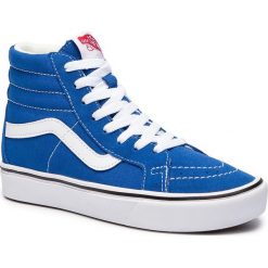Sneakersy VANS - Comfycush Sk8-H VN0A3WMCVO11 (Suede/Canvas) Lapis Blue. Niebieskie półbuty damskie Vans, ze skóry. W wyprzedaży za 259,00 zł.