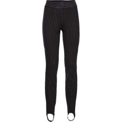 Legginsy we wzory: Tregginsy z paskiem pod stopę „bodyshaping” bonprix czarny w paski
