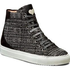 Sneakersy TWINSET - Sneakers CA6TS5 Nero 00006. Czarne półbuty damskie marki Twinset, na co dzień, bez wzorów, ze skóry, bez obcasa, na obcasie, na sznurówki. W wyprzedaży za 559,00 zł.