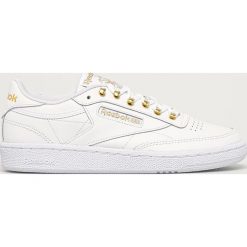 Reebok Classic - Buty skórzane Club C 85. Białe buty sportowe damskie Reebok Classic, bez wzorów, ze skóry, sportowe, reebok classic. Za 329,90 zł.