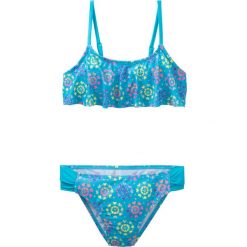 Bikini dziewczęce (2 części) bonprix niebieski z nadrukiem. Niebieskie stroje kąpielowe dziewczęce bonprix, z nadrukiem. Za 44,99 zł.
