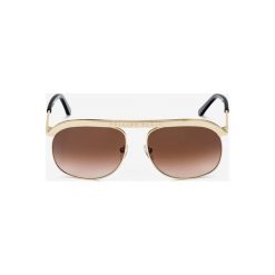 Philipp Plein Drake Okulary przeciwsłoneczne Brązowy Złoty. Żółte okulary przeciwsłoneczne męskie Philipp Plein, z materiału. Za 2101,95 zł.
