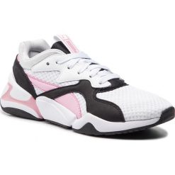 Sneakersy PUMA - Nova 90's Bloc Wn's 369486 03 Puma White/Pale Pink. Białe półbuty damskie Puma, ze skóry ekologicznej. W wyprzedaży za 279,99 zł.