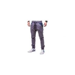 Joggery męskie: SPODNIE MĘSKIE JOGGERY P301 – SZARE