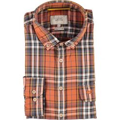 Koszula "Tom" - Regular fit - w kolorze pomarańczowym. Pomarańczowe koszule męskie xxl, w kratkę, z bawełny. W wyprzedaży za 89,95 zł.