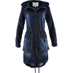 Parki damskie: Parka dżinsowa bonprix ciemnoniebieski „stone used”