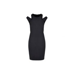 Sukienka Roma black. Czarne sukienki damskie Cool me, xl, bez wzorów, bez kołnierzyka, bez rękawów, midi, ołówkowe. Za 159,00 zł.