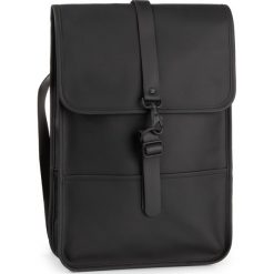 Plecak RAINS - Backpack Mini 1280 Black. Czarne plecaki męskie Rains, bez wzorów, ze skóry ekologicznej. W wyprzedaży za 259,00 zł.
