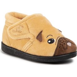 Kapcie CHIPMUNKS - Pax CH191 Beige 010. Brązowe sandały chłopięce Chipmunks, z tworzywa sztucznego, bez zapięcia. Za 109,00 zł.