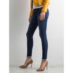 Spodnie damskie jeansy rurki ciemnoniebieskie 25xs. Niebieskie jeansy damskie Merg Selection, xs, bez wzorów, z bawełny. Za 69,00 zł.