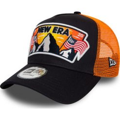 New Era - Czapka. Niebieskie czapki męskie New Era, z haftami, z bawełny. Za 129,90 zł.