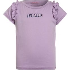 Scotch R'Belle CLEAN WITH ARTWORK & RUFFLES Tshirt z nadrukiem tutti frutti. Różowe t-shirty damskie marki Scotch R'Belle, z nadrukiem, z bawełny. Za 129,00 zł.