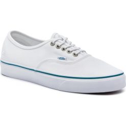 Tenisówki VANS - Authentic VN0A38EMVK91 (P.E.T.) True White/Ocean. Białe półbuty damskie Vans, bez wzorów, z gumy, bez zapięcia. W wyprzedaży za 199,00 zł.