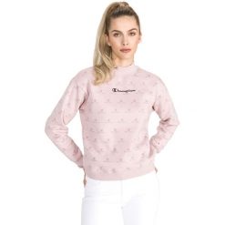 Champion Bluza Różowy. Różowe bluzy damskie Champion, l, bez wzorów, z bawełny, bez rękawów, bez kaptura. Za 240,95 zł.