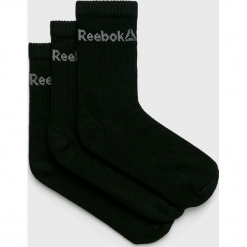 Reebok - Skarpety (3-pack). Czarne skarpetki męskie Reebok, bez wzorów, z elastanu. Za 29,90 zł.