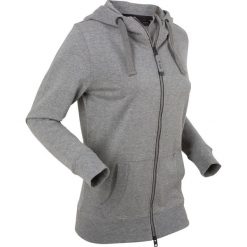 Bluzy damskie: Bluza rozpinana, długi rękaw bonprix szary melanż