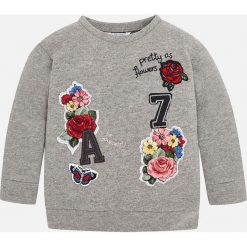 Mayoral - Bluza dziecięca 92-134 cm. Niebieskie bluzy dziewczęce Mayoral, z nadrukiem, z bawełny, bez rękawów, bez kaptura. W wyprzedaży za 69,90 zł.