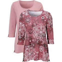 Cellbes Bluzka 2 Pack złamany róż śliwkowy female różowy/fioletowy 42/44. Różowe bluzki damskie Cellbes, bez wzorów, z dżerseju, bez kołnierzyka, bez rękawów. W wyprzedaży za 89,00 zł.
