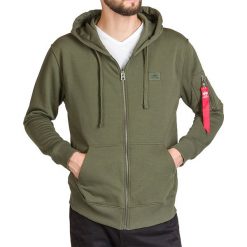 ALPHA INDUSTRIES X-FIT ZIP HOODY > 158322257. Bluzy męskie Alpha Industries, xxl, bez wzorów, z bawełny, klasyczne, z okrągłym kołnierzem, bez rękawów, bez kaptura. Za 329,99 zł.