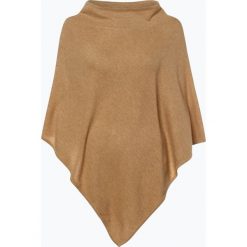 Marie Lund - Ponczo damskie, beżowy. Brązowe poncza damskie Marie Lund, bez wzorów, z kaszmiru. Za 449,95 zł.