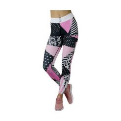 Spodnie damskie: GymHero Legginsy damskie 80S Pink r. M