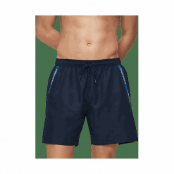 Calvin Klein spodenki kąpielowe męskie KM0KM00425 Medium Drawstring L ciemnoniebieskie. Niebieskie kąpielówki męskie Calvin Klein, m, bez wzorów. W wyprzedaży za 189,00 zł.