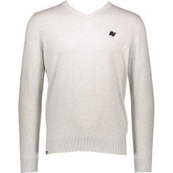 Sweter "Team" w kolorze jasnoszarym. Szare swetry klasyczne męskie marki khujo, m, z kaszmiru, z okrągłym kołnierzem. W wyprzedaży za 159,95 zł.