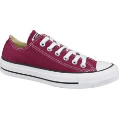 Buty Converse Chuck Taylor All Star Ox M9691C bordowe. Czerwone trampki i tenisówki damskie Converse, bez wzorów, z tkaniny, bez zapięcia. W wyprzedaży za 289,00 zł.