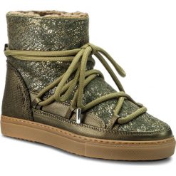 Buty INUIKII - Sneaker 70202-24 Burret Olive. Zielone buty zimowe damskie Inuikii, z materiału. Za 1129,00 zł.