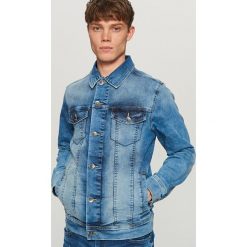 Kurtki męskie bomber: Jeansowa kurtka high flex – Niebieski