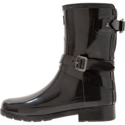 Buty zimowe damskie: Hunter REFINED BACK ADJUDSTABLE SHORT ANKLE Kalosze black