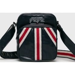 Pepe Jeans - Torba. Niebieskie torby męskie skórzane Pepe Jeans, w paski, z bawełny, na ramię, małe. W wyprzedaży za 149,90 zł.