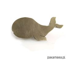 Broszka wielorybek. Szare broszki damskie Pakamera, ze stali. Za 65,00 zł.