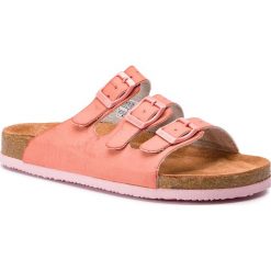 Klapki BIG STAR - DD274141 Pink. Różowe klapki damskie BIG STAR, bez wzorów, ze skóry ekologicznej, bez obcasa. W wyprzedaży za 79,00 zł.