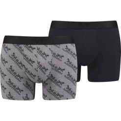 Levi's 2-pack Bokserki Czarny Szary. Szare bokserki męskie z elastanu. Za 102,95 zł.
