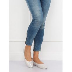 Baleriny damskie szare JX76P GREY. Szare baleriny damskie obuwie damskie, bez wzorów, ze skóry ekologicznej, klasyczne, bez obcasa. Za 58,83 zł.