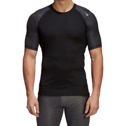Koszulka termoaktywna męska ADIDAS TECHFIT ALPHASKIN GRAPHIC TEE / CF7243. Czarne koszulki męskie termoaktywne Adidas, m, bez wzorów, bez rękawów, techfit (adidas). Za 129,00 zł.