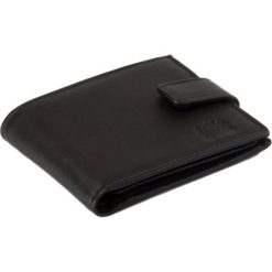 PERFEKT PLUS SDS/A RFID SECURE czarny, portfel męski. Czarne portfele męskie Perfekt Plus, bez wzorów, ze skóry. Za 99,99 zł.