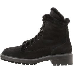 Botki damskie lity: Aquatalia LEONORE Botki sznurowane black