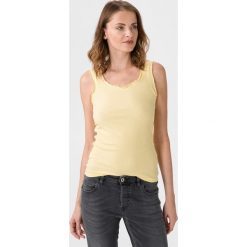Vero Moda Isla Podkoszulek Żółty. Żółte podkoszulki damskie Vero Moda, s, bez wzorów, z elastanu, bez rękawów. Za 56,95 zł.