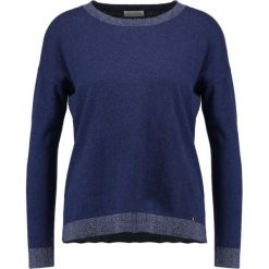 Swetry klasyczne damskie: Delicatelove MOLLY Sweter navy melange